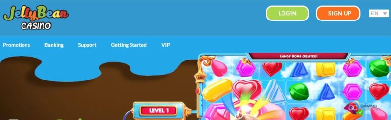 jellybean homepage offers gambling games, ilk depozit bonusu və yeni oyunçular üçün təkliflər-loqosu