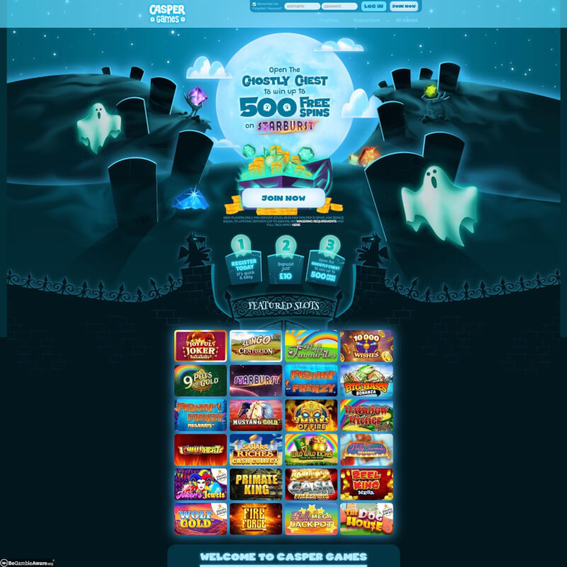 Casper Games Casino screenshot 1