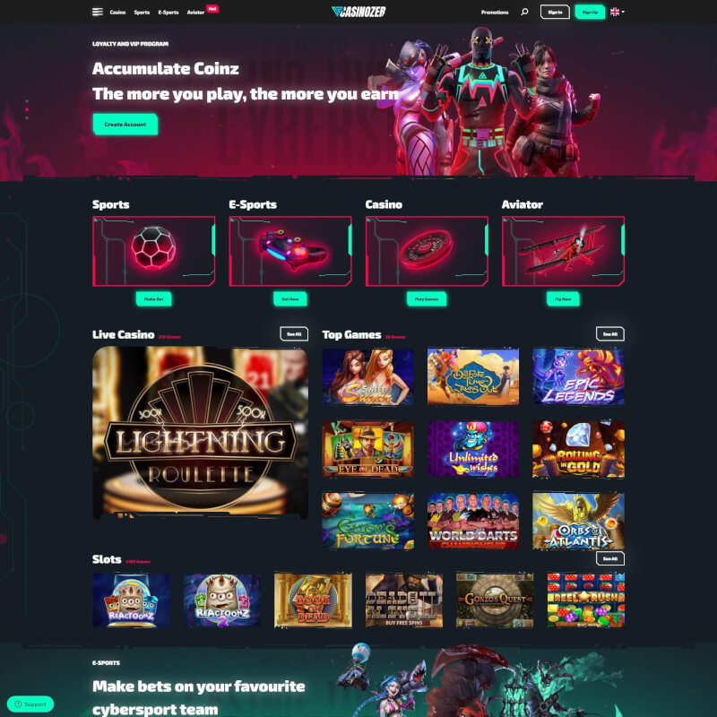 Casinozer screenshot 1