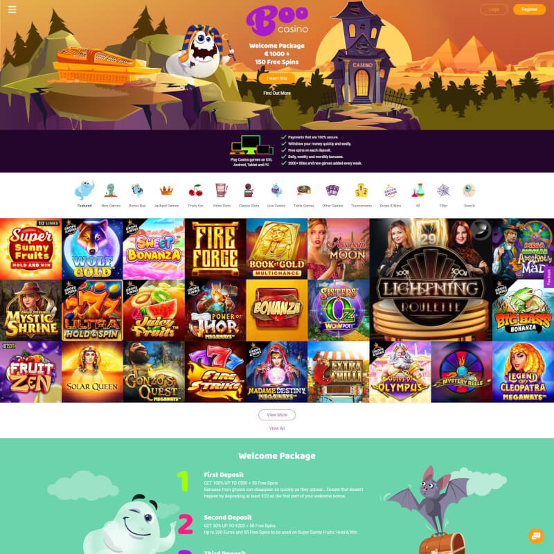 Boo Casino screenshot 1