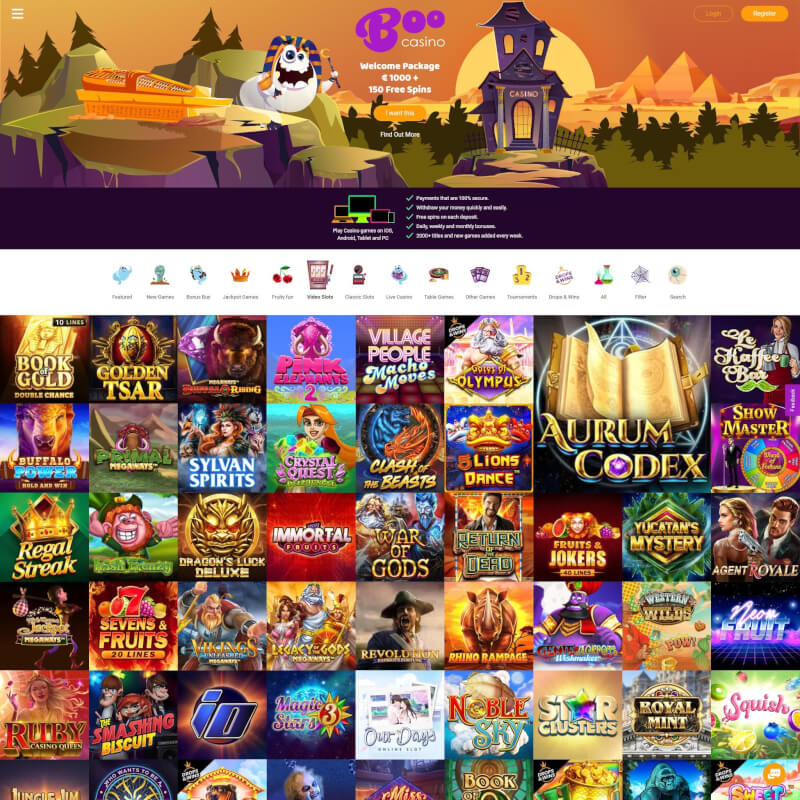 Boo Casino screenshot 2
