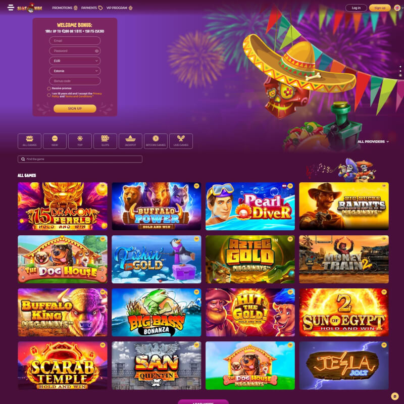 SlotVibe Casino screenshot 1
