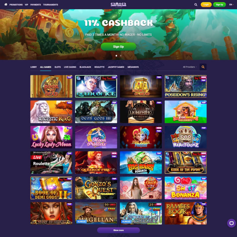 Samosa Casino screenshot 2