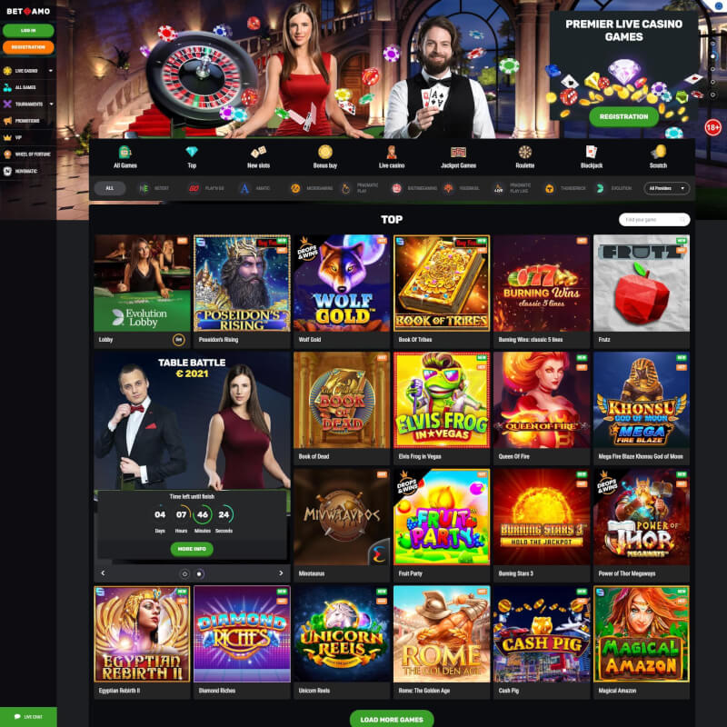 Betamo Casino screenshot 1