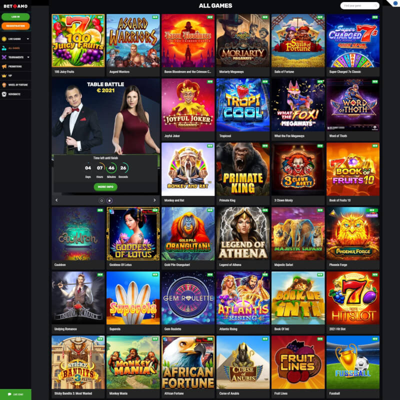 Betamo Casino screenshot 2