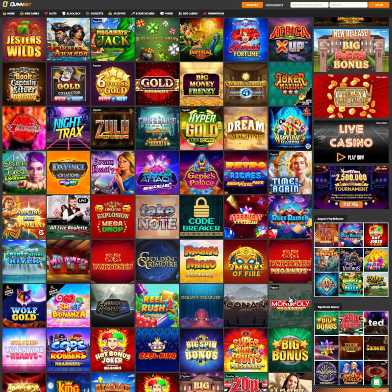 QuinnCasino screenshot 2
