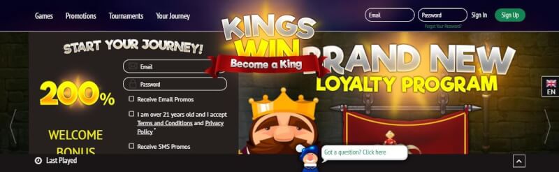 kingswin website provides casino games, çox ilk depozit əlavə və yeni oyunçular üçün kampaniyalar-loqosu