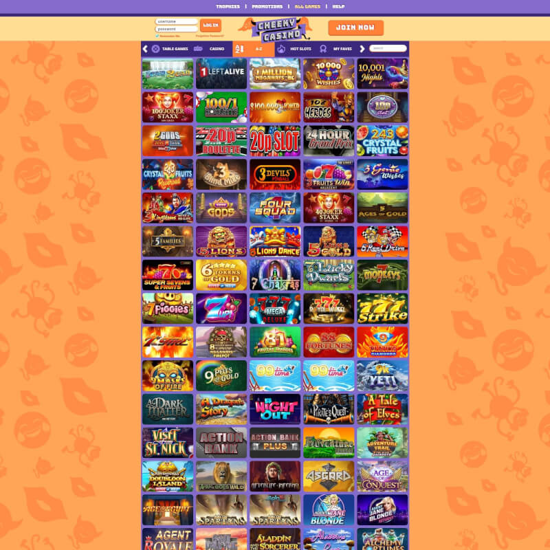 Cheeky Casino screenshot 2