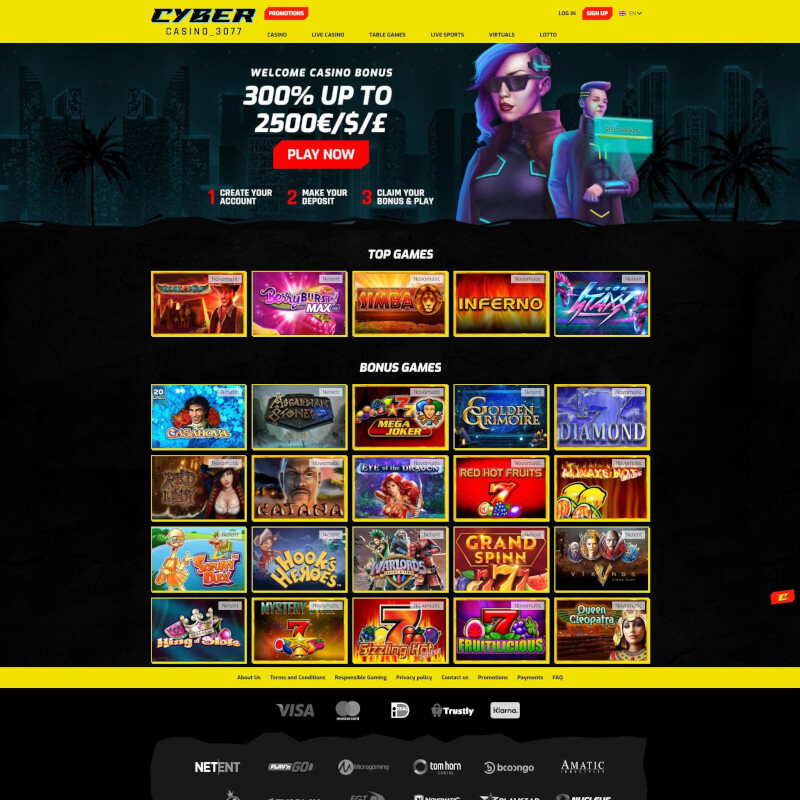 CyberCasino 3077 ekran görüntüsü 1