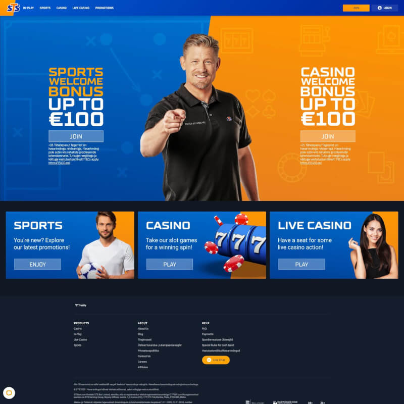 STS Casino screenshot 1