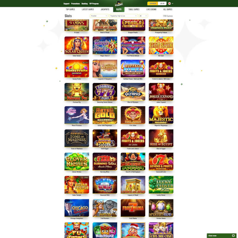 Machance casino screenshot 2