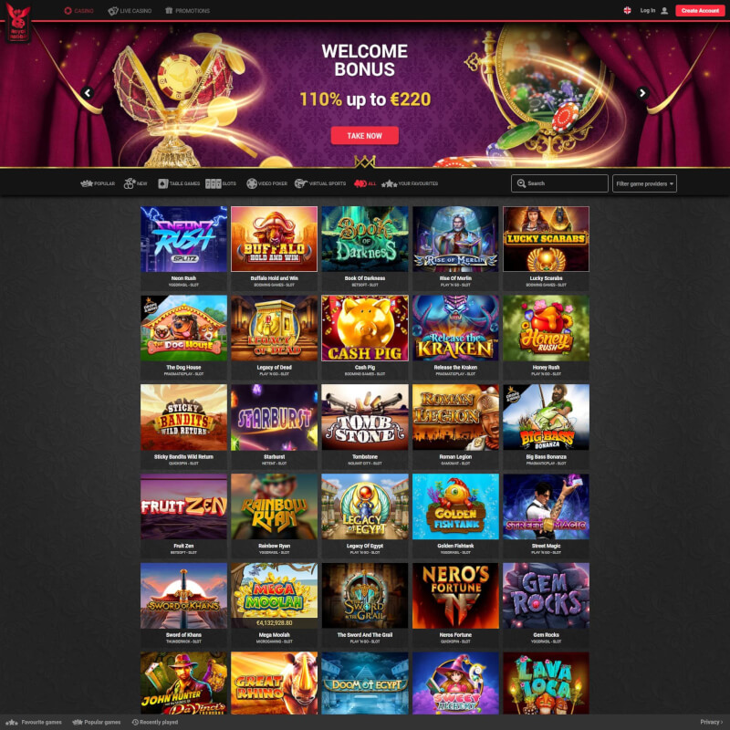 Royal Rabbit Casino screenshot 1