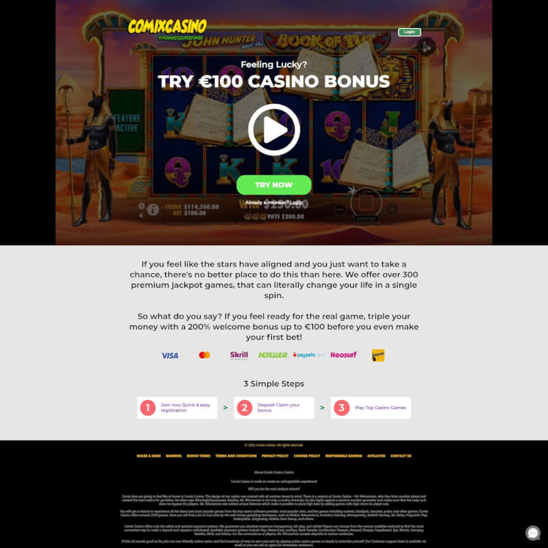 Comix Casino screenshot 1