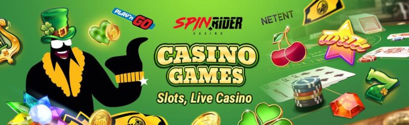 spinrider casino offers various casino games like slot machines, blackjack kimi canlı qumar oyunları, bakkara və rulet-loqosu