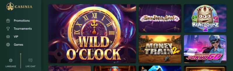 casinia homepage offers casino games, çox ilk depozit əlavə və yeni oyunçular üçün təkliflər-loqosu