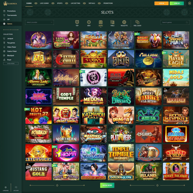 Casinia screenshot 2