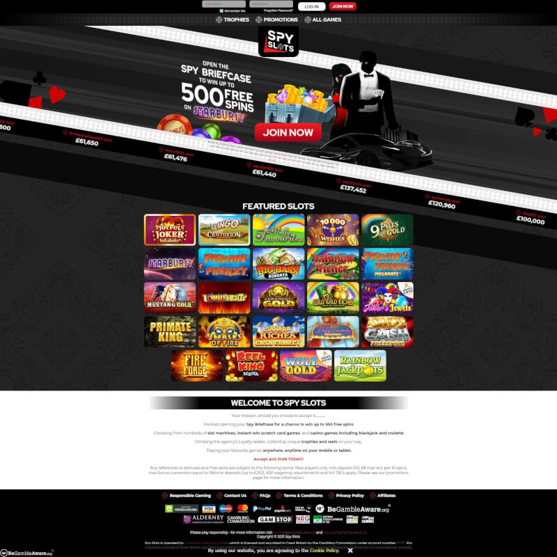 Spy Slots Casino screenshot 1