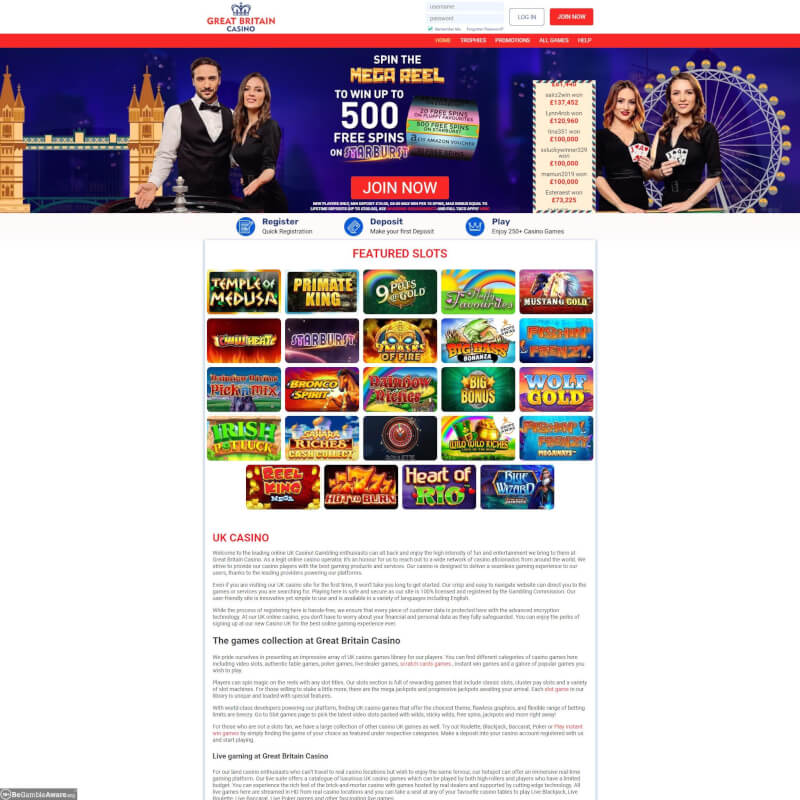 britain Casino screenshot 1