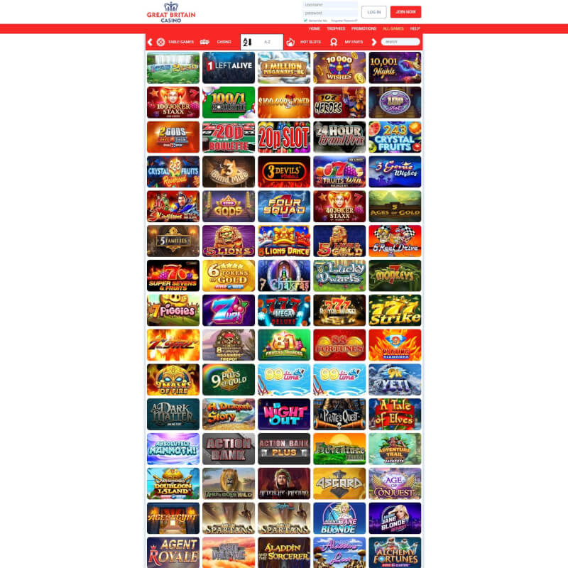 Great Britain Casino screenshot 2