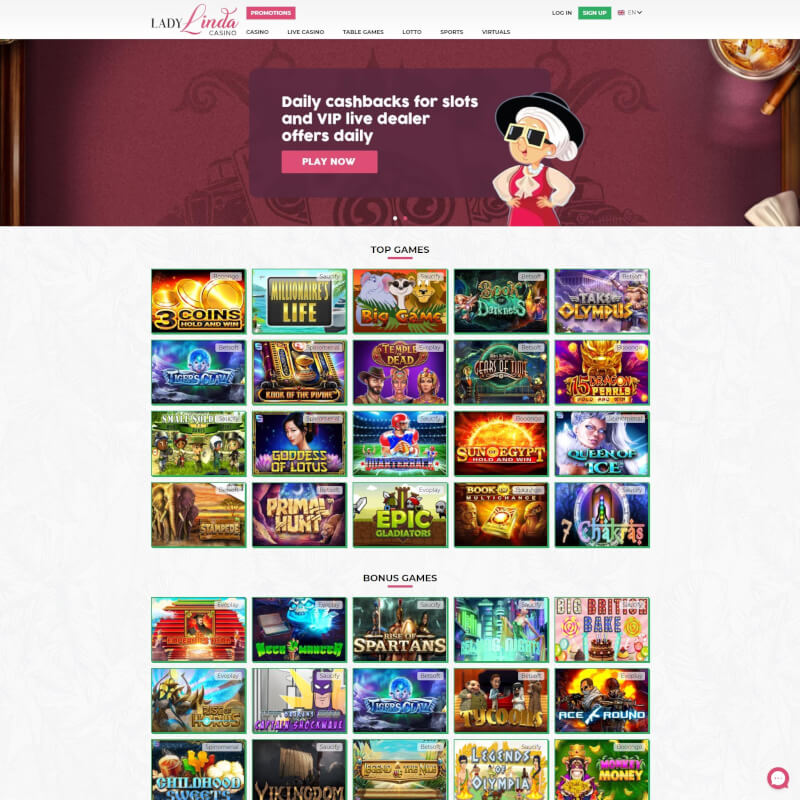 womanLinda Casino screenshot 1