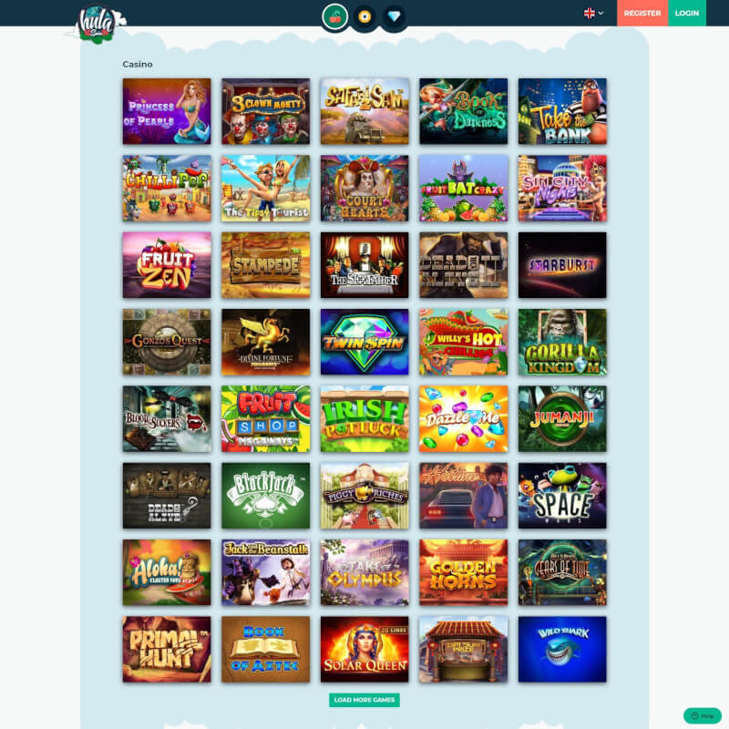 HulaSpin Casino screenshot 2