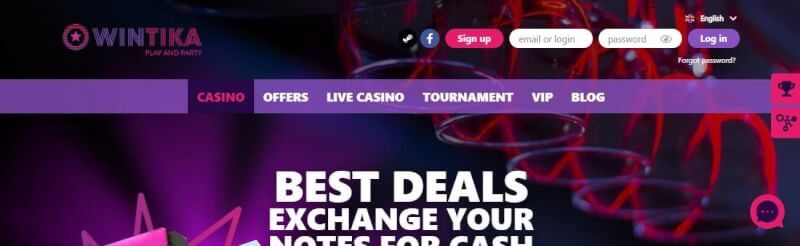 wintika homepage offers casino games, ilk depozit bonusu və yeni oyunçular üçün təkliflər-loqosu