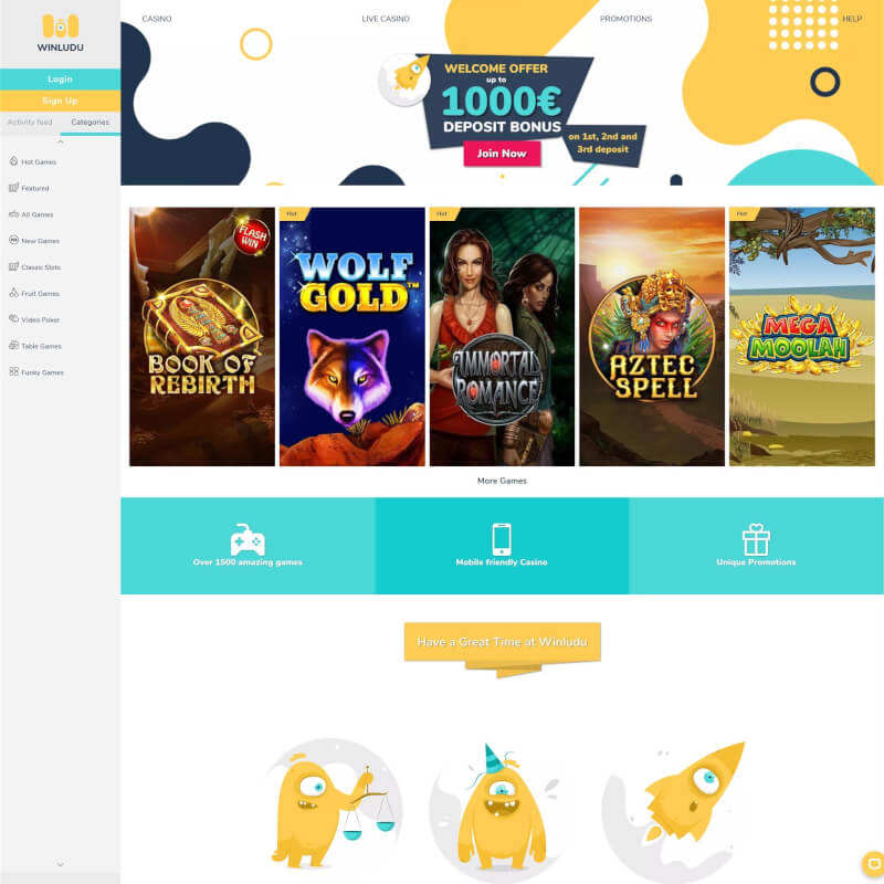 Winludu Casino screenshot 1
