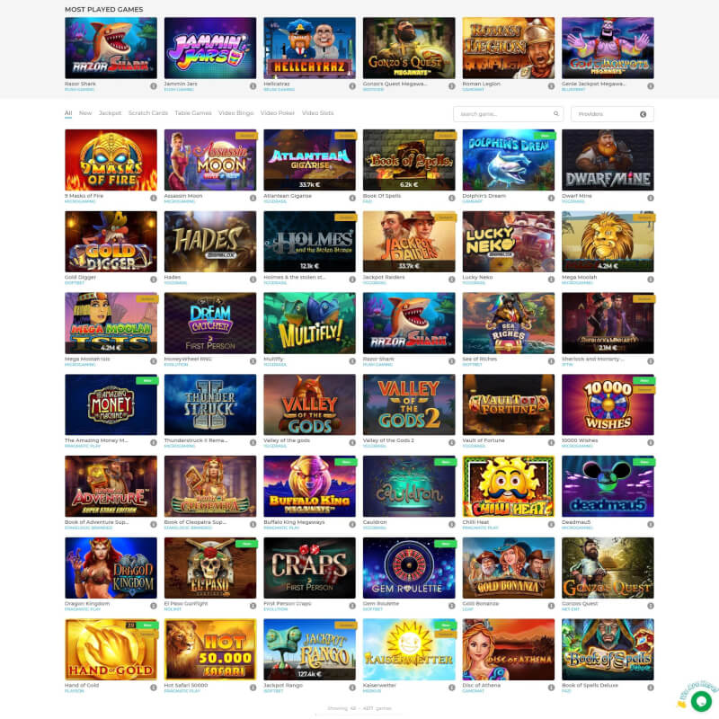 Wolfy Casino screenshot 2