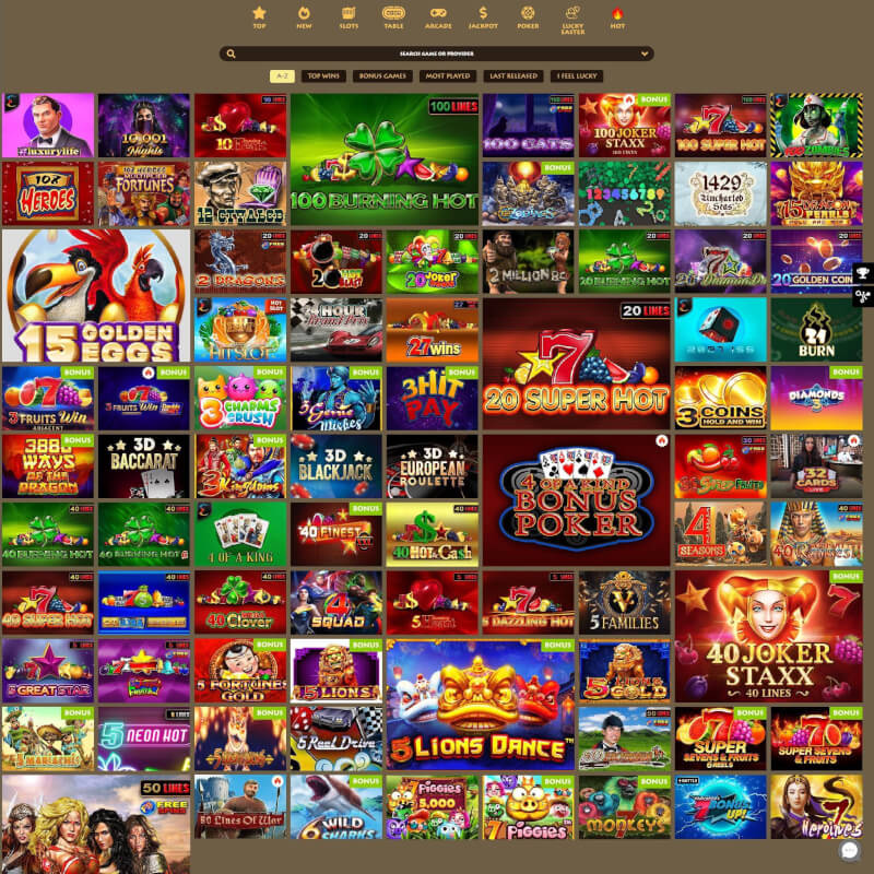 Wilderino Casino screenshot 2