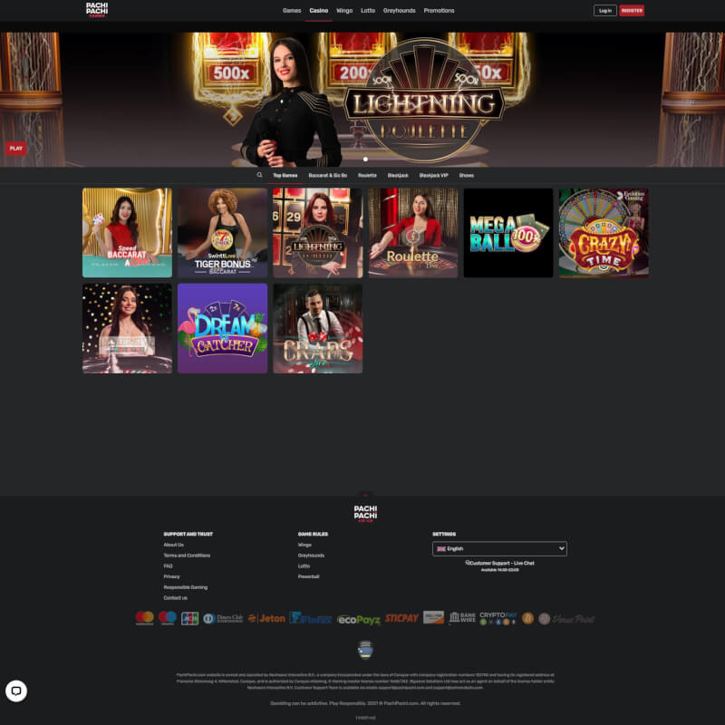 PachiPachi Casino screenshot 1