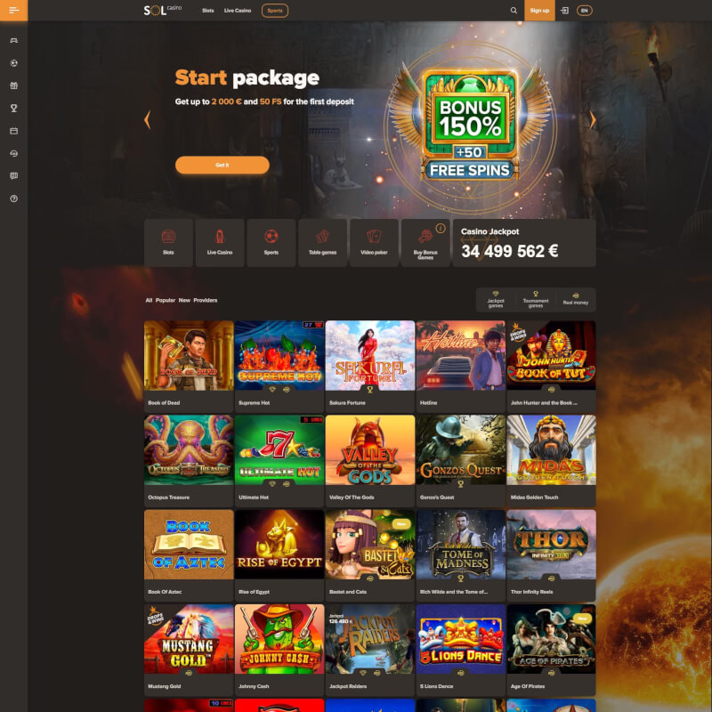Sol Casino screenshot 1