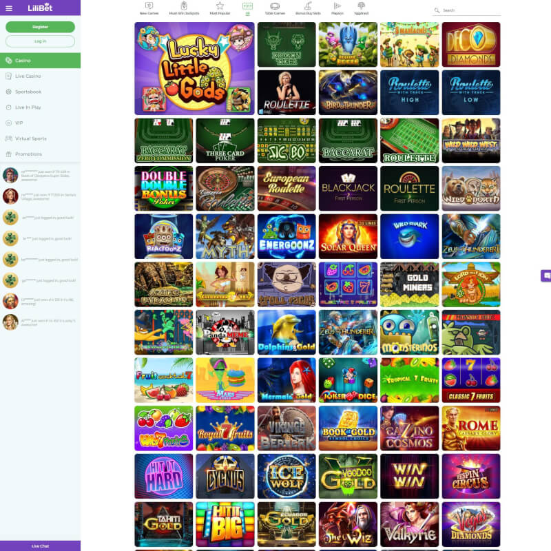 Lilibet Casino screenshot 2