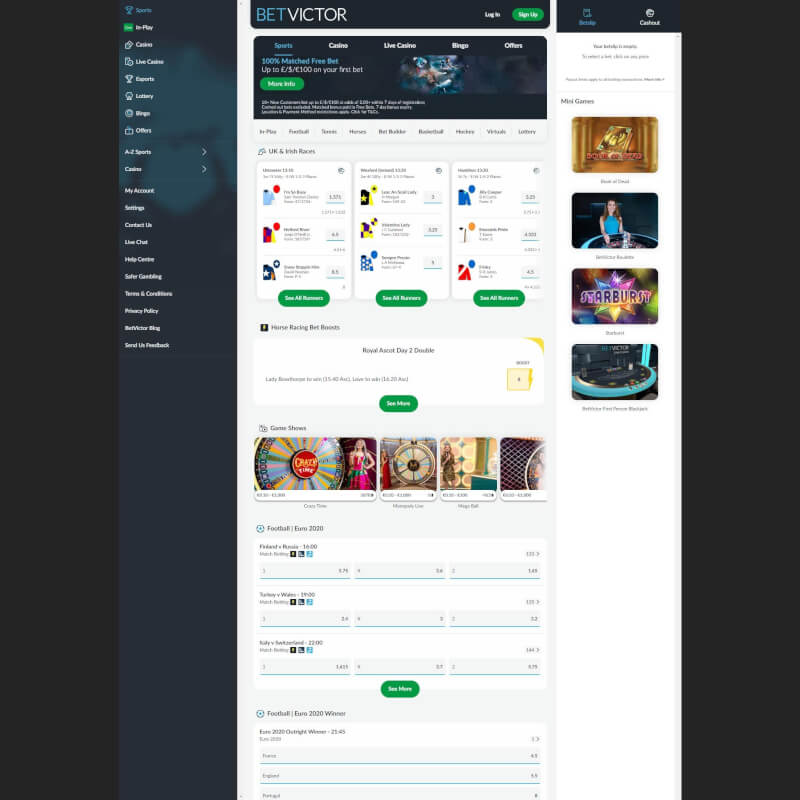 BetVictor Casino screenshot 1