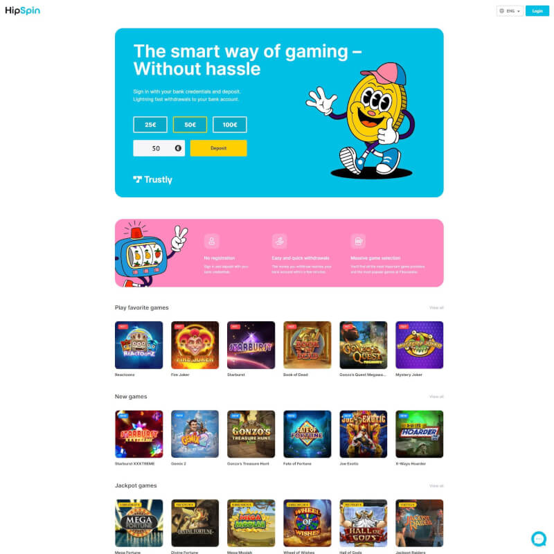 HipSpin Casino screenshot 1
