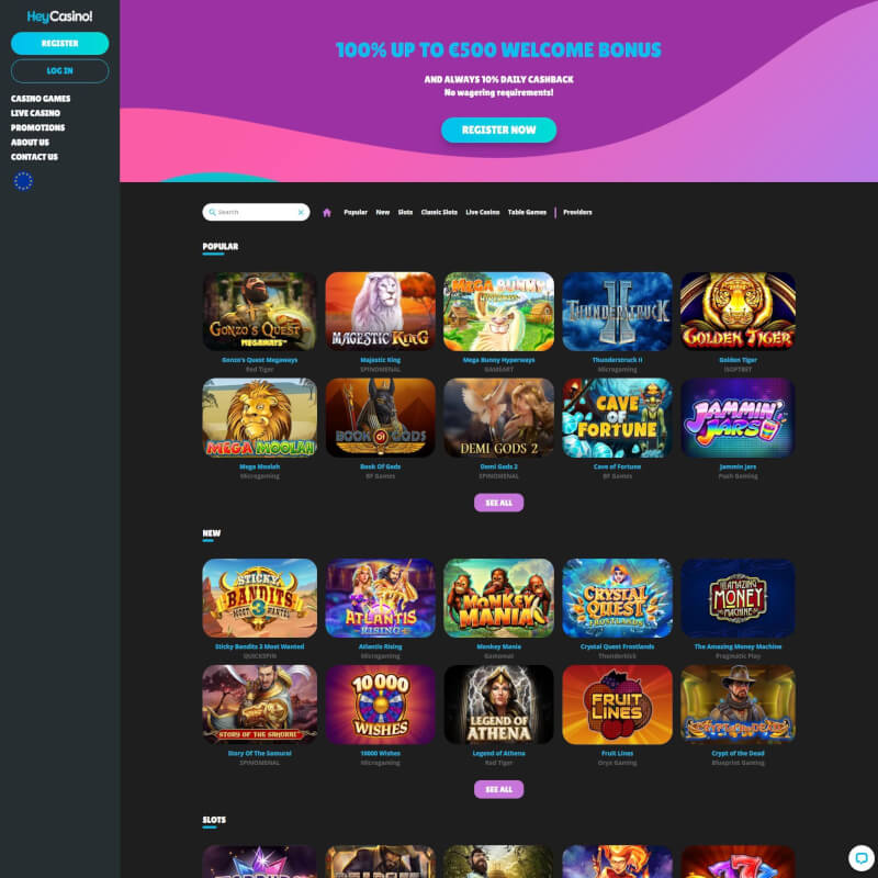 HeyCasino! ekran görüntüsü 1