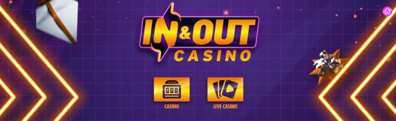 in and out casino website offers casino games and campaigns for new people + perform n play deposit options-logo