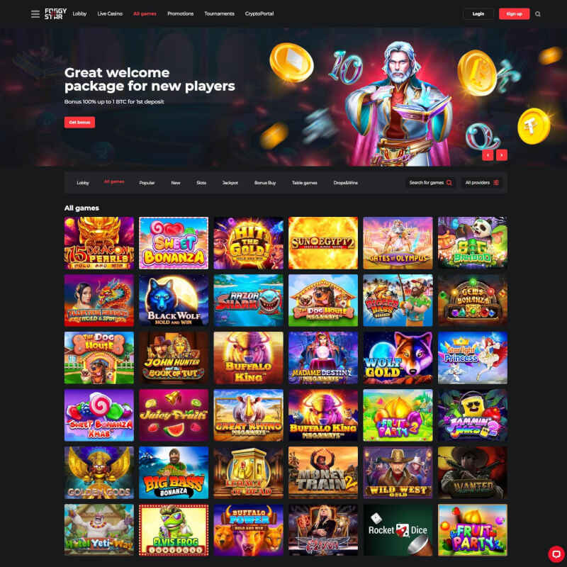 Foggystar Casino screenshot 2