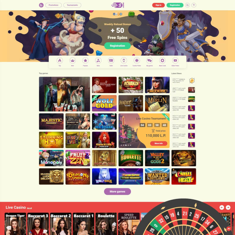 YoYo Casino screenshot 1