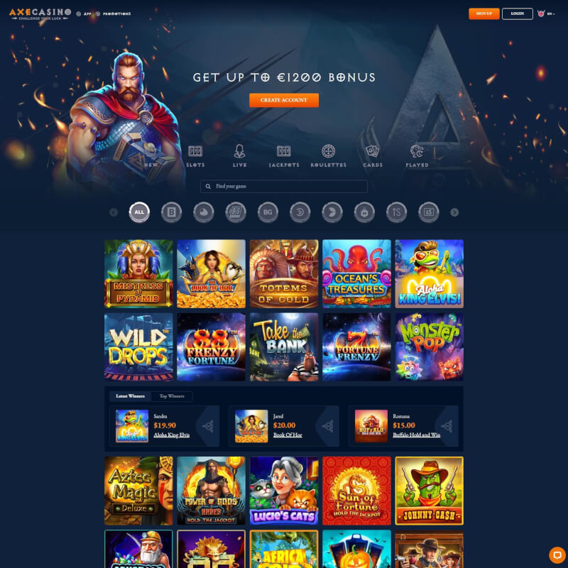 Axe Casino screenshot 1