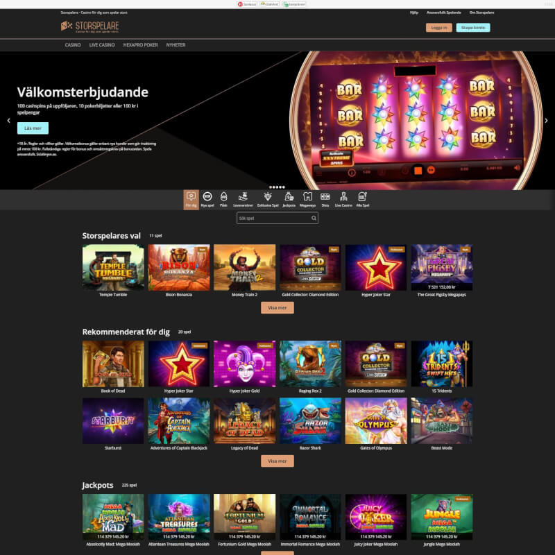 Storspelare screenshot 1