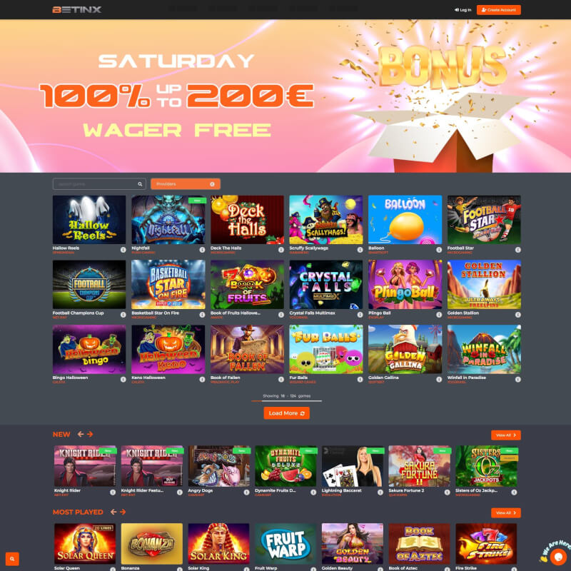 Betinx Casino screenshot 1