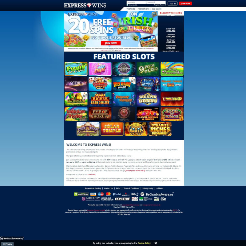 Express Wins screenshot 1