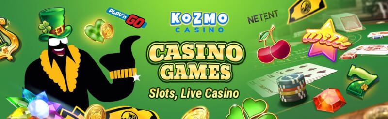 kozmo casino offers various casino games like slots, blackjack kimi canlı qumar oyunları, bakkara və rulet-loqosu