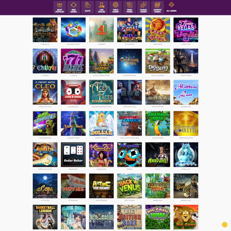 DuckyLuck Casino screenshot 2