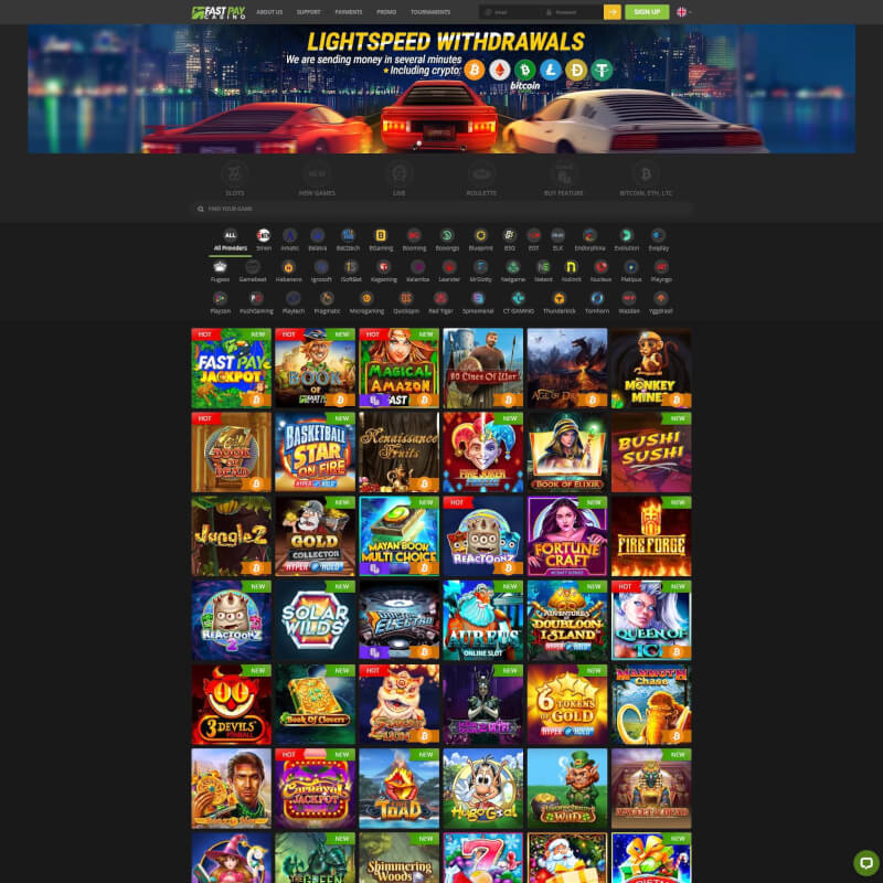 Fastpay Casino screenshot 1