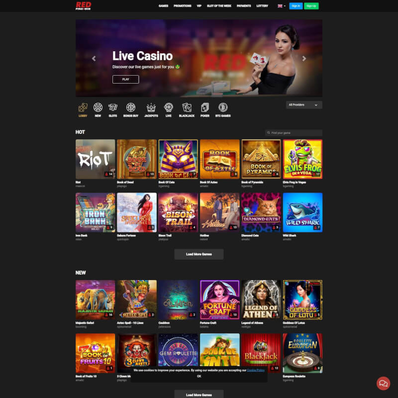 Red Ping Profit Casino screenshot 1