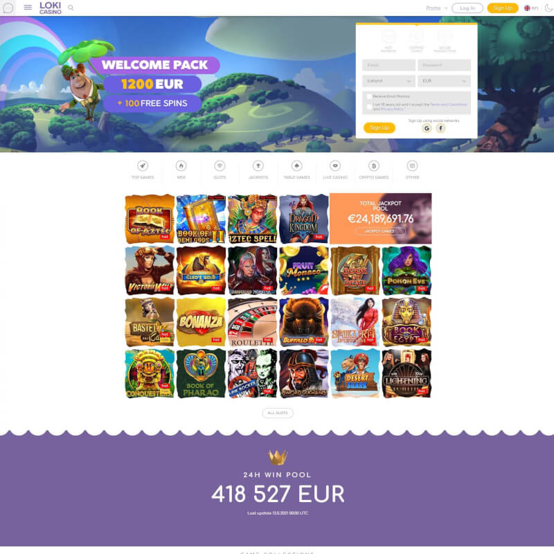 Loki Casino screenshot 1