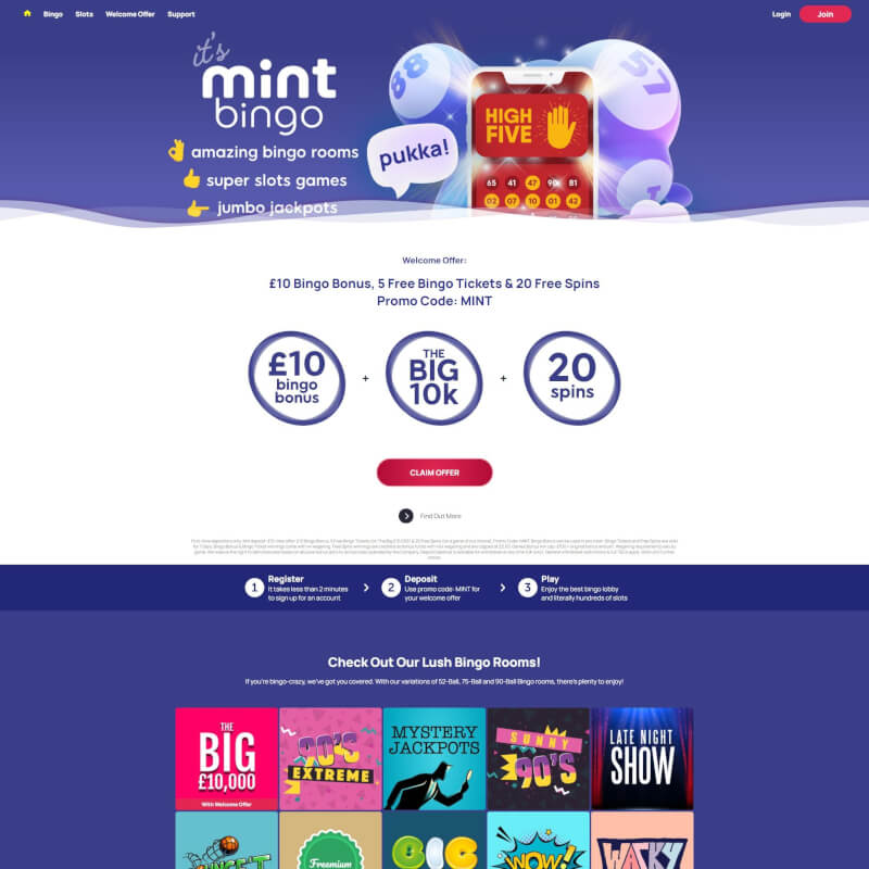 Mint Bingo screenshot 1