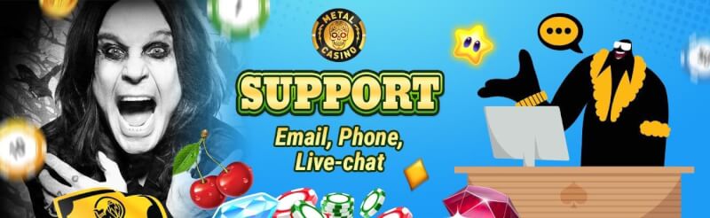 metal casino support options review-logo