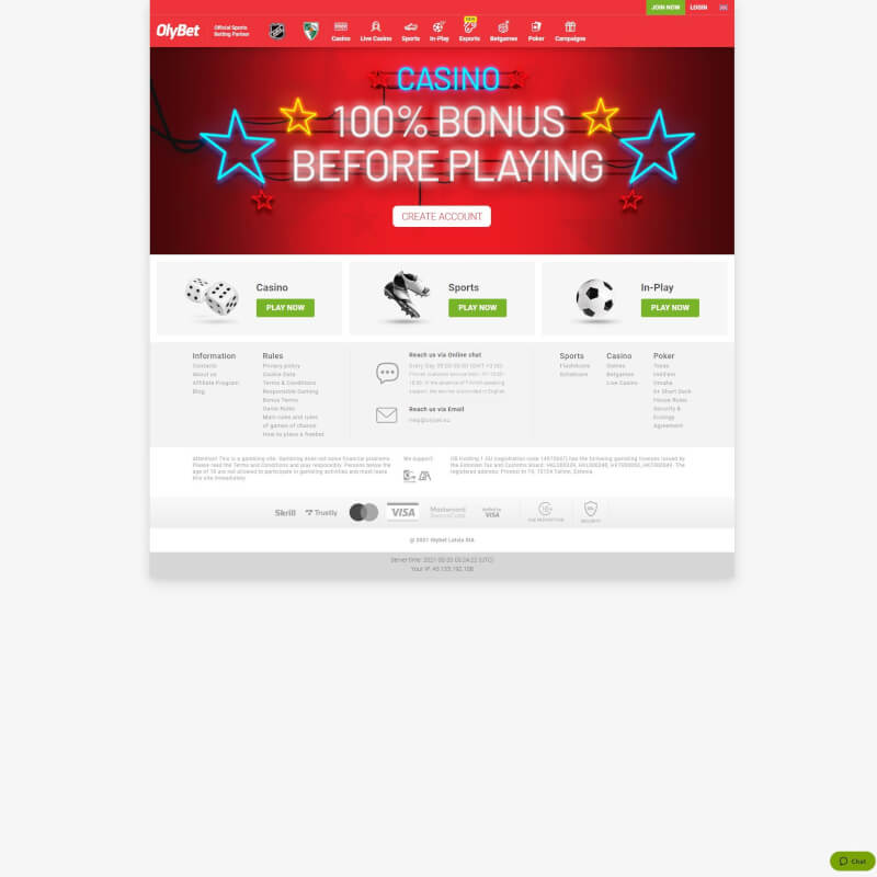 Olybet screenshot 1